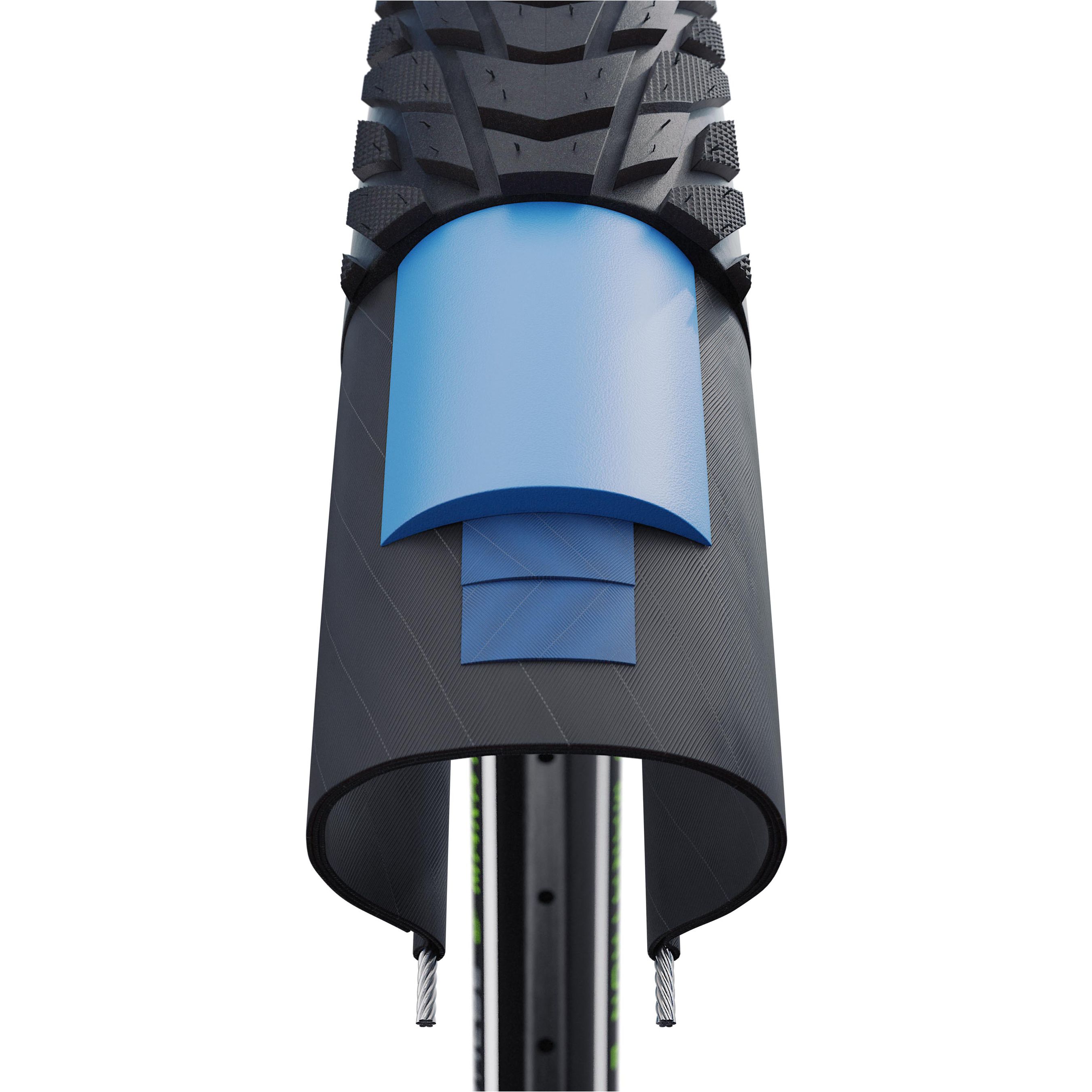 MARATHON E-PLUS Performance Fair Rubber Reifen / Black+Refl. / 27.5x2.00, 50-584