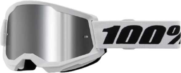 Goggle Strata 2 / White - Mirror Silver Lens / weiss