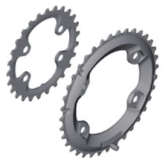 XT M8000 Kettenblätter für 2x11fach / schwarz / 36 Z/L 96mm