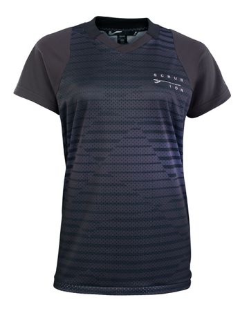 SCRUB Damen-Kurzarmshirt / black / 34