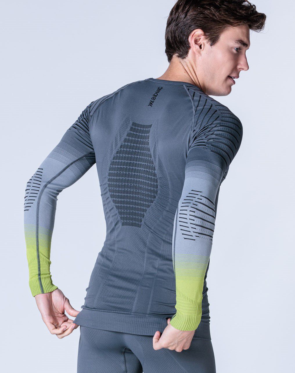 Men Invent FX Shirt LS / rhino grey light grey canary / XL