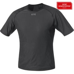 M GWS BASE LAYER Herren-Windstopper-Kurzarmshirt / black / L