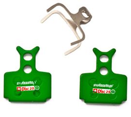 DISC C 25 Bremsbelag, organisch für Cura 2-Kolben, Mega/The One/R1/RX/Ro / grün / ORGANISCH