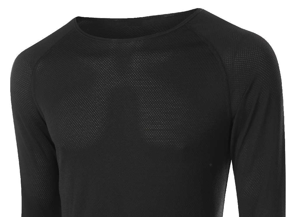 TRANSTEX LIGHT Herren-Langarmshirt / black / 46