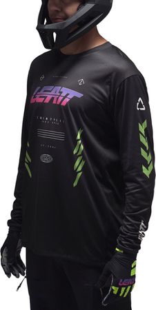 MTB Gravity 4.0 Long Sleeve Jersey / race black / XL