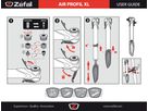 AIR PROFIL XL Minipumpe / schwarz/silber