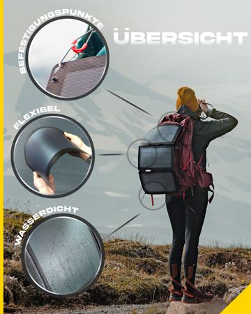 FUSION FLEX Solar Panel / black / 18W