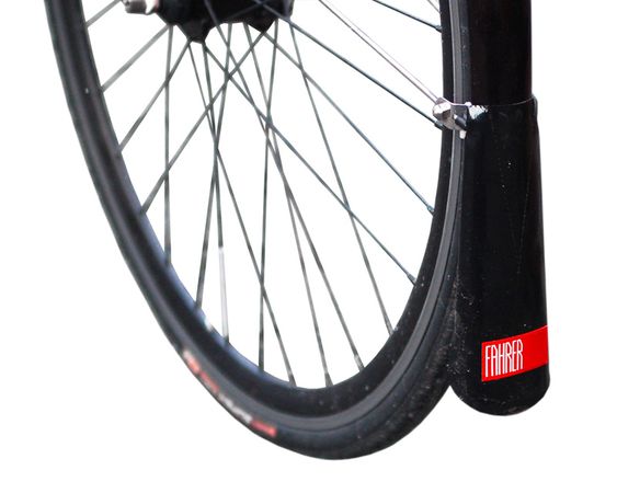 LATZ URBAN Spritzlappen / Schutzblechverlängerung für Strebenbefestigung / schwarz / URBAN 66mm