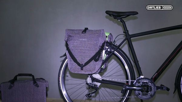 BACK-ROLLER HIGH VISIBILITY Hinterradtasche (Single) / black reflective / 20 L