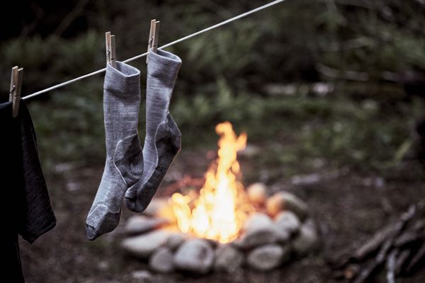 HIKE+ MEDIUM Unisex-Merino-Socken / blizzard hthr / L=44-46
