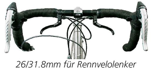 TOP RACE Rennvelo-Zusatzbremshebel / schwarz / 26.0mm