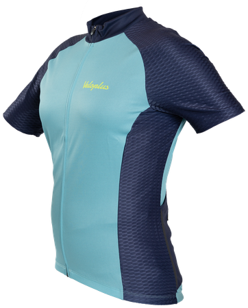 1987 TEAM Damen-Kurzarmtrikot / aquablau / L