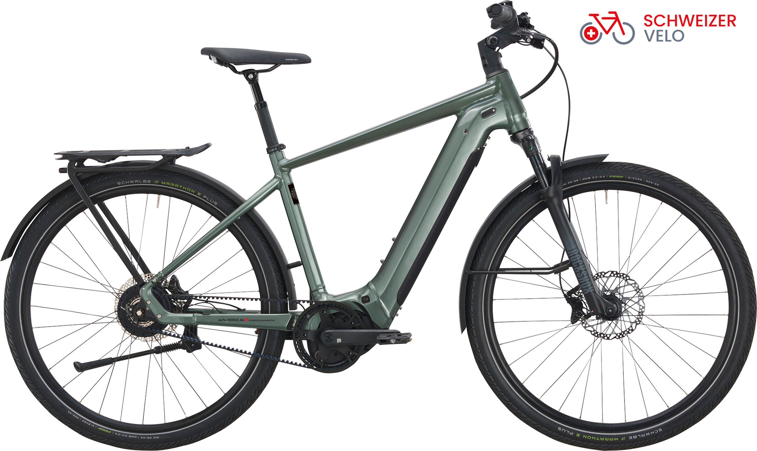 ENJOY GT 8 E-City- und Alltagsvelo / D. Green glanz pure / 52cm