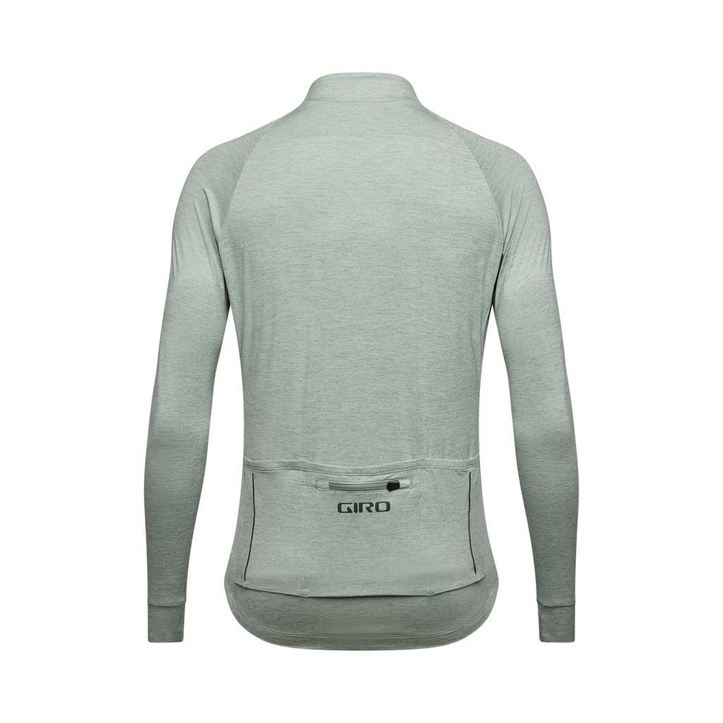 NEW ROAD Herren-Gravel-Langarmtrikot / hedge green heather / M