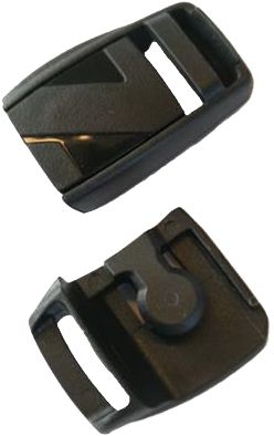Magnetic Buckle (Thin straps) / black