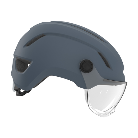 EVOKE MIPS Helm mit Scheibe / matte portaro grey / L 59-63
