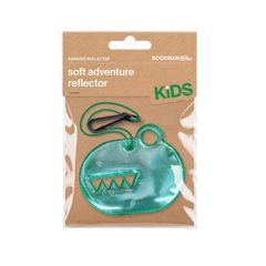 Soft Reflektoranhänger Kids / dinosaur green