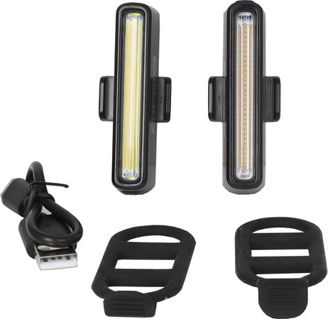 SICHTBAR MINI COMBO Positionslicht-Set / schwarz / 30 Lumen, USB-C