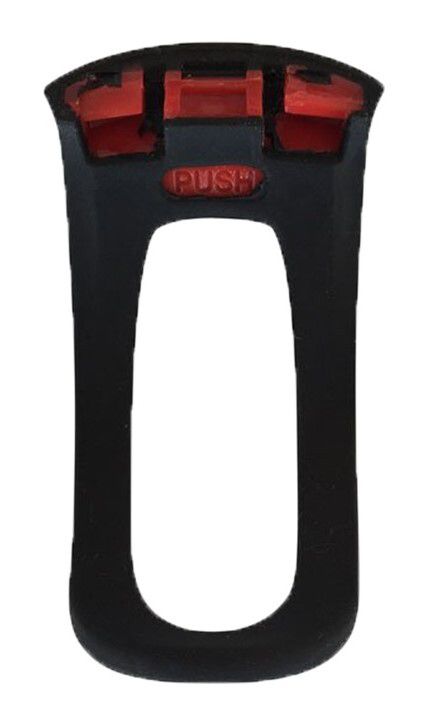 Scheinwerferhalter Silicon für Blinder Road / schwarz / lang