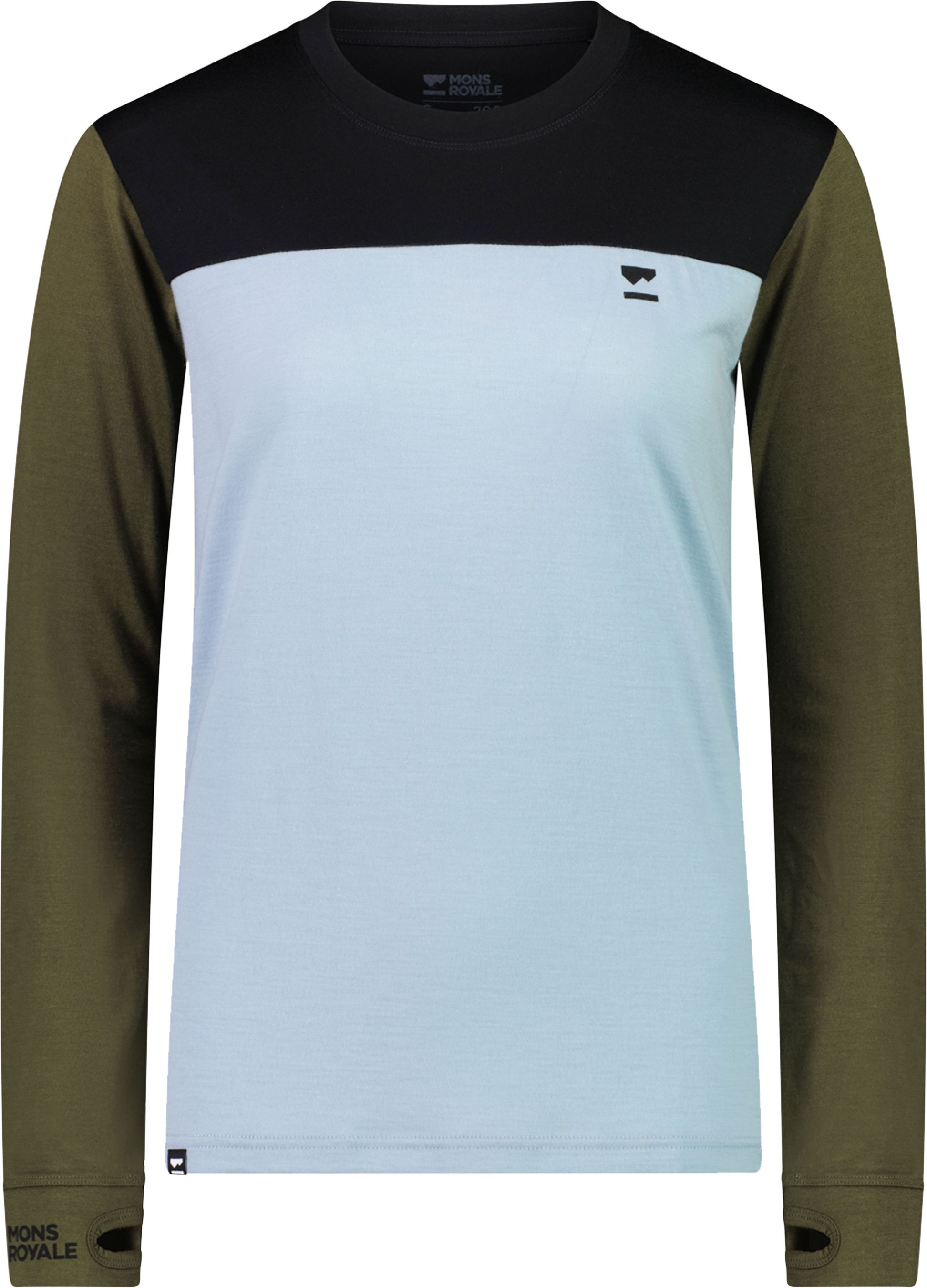 YOTEI BF Damen-Merino-Langarmshirt / riverbed / L