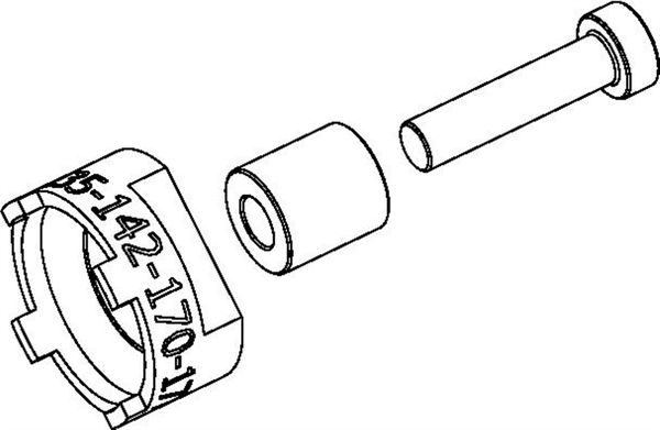 SPEEDHUB RITZELABNEHMER für 135/142/170/177mm Naben, Modell 2016 / schwarz