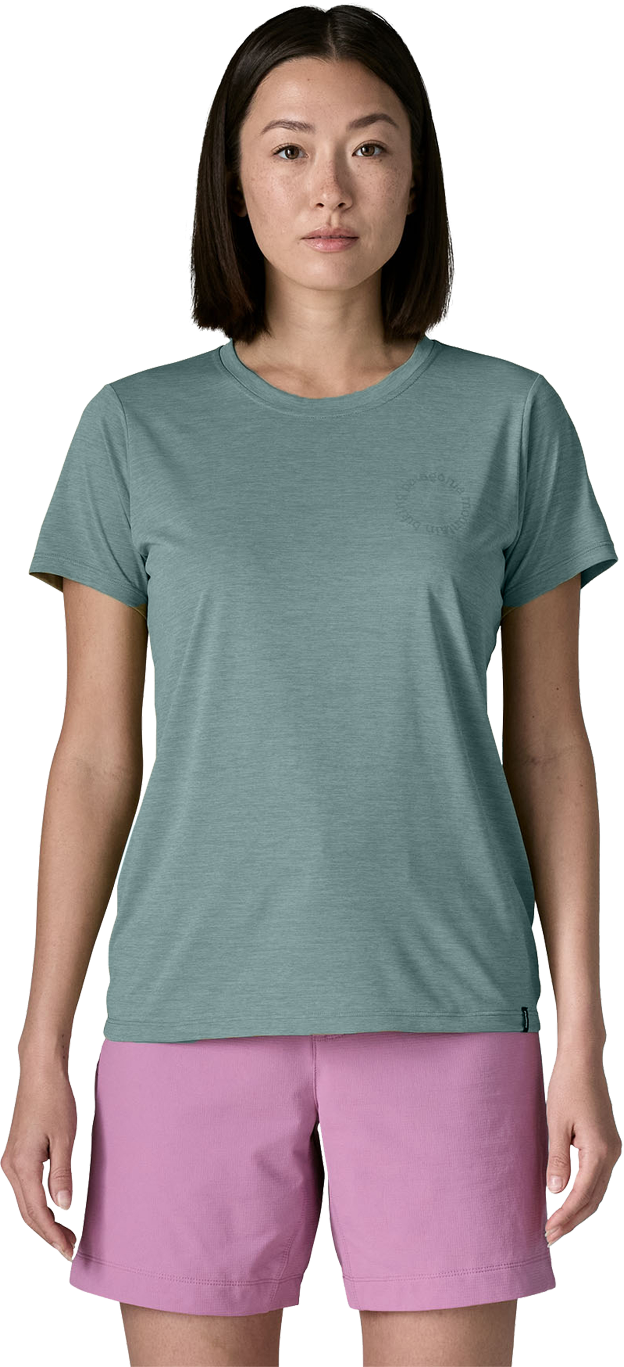 CAP COOL DAILY Damen-Kurzarmshirt / blue sage / XL