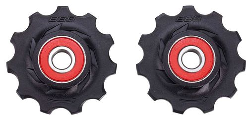 ROLLERBOYS BDP-12 Wechselrollen mit Keramiklager, 11 Zähne / schwarz / 11 Zähne