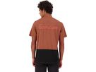 TARN Herren-Merino-Kurzarmshirt / cinnamon/black / XL
