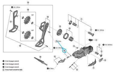 RD-M9250 Einstellschraube mit Platte