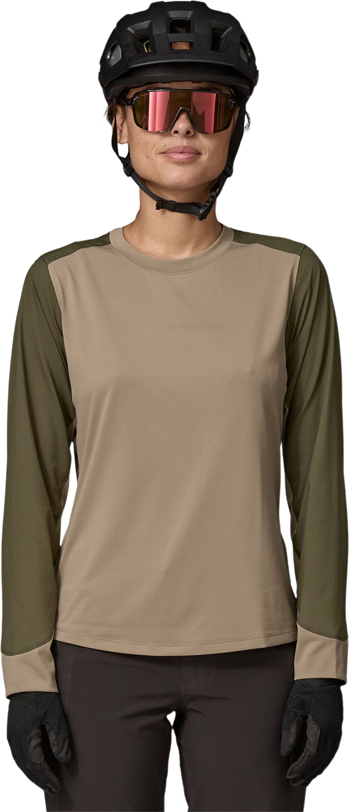 DIRT CRAFT Damen-Langarmshirt / seabird grey / M