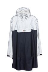 RIVER Unisex-Regenponcho / silber