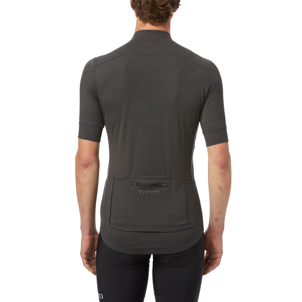 NEW ROAD Herren-Gravel-Kurzarmtrikot / charcoal heather / XL