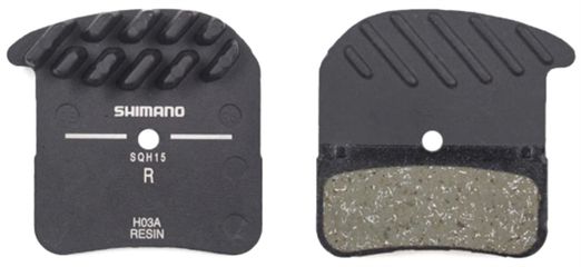 H03A Ice-Tec Bremsbelag für 4-Kolbenbremsen bis Jg. 2018, Resin/Trägerplatte Alu mit Kühllamellen