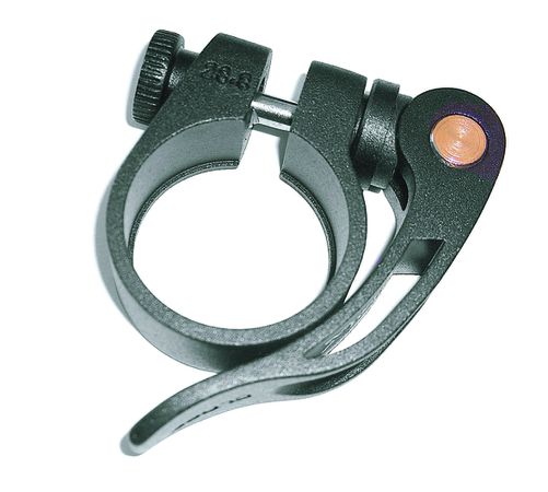 Sattelklemmbride mit Schnellspanner schwarz / schwarz / 34.9 mm