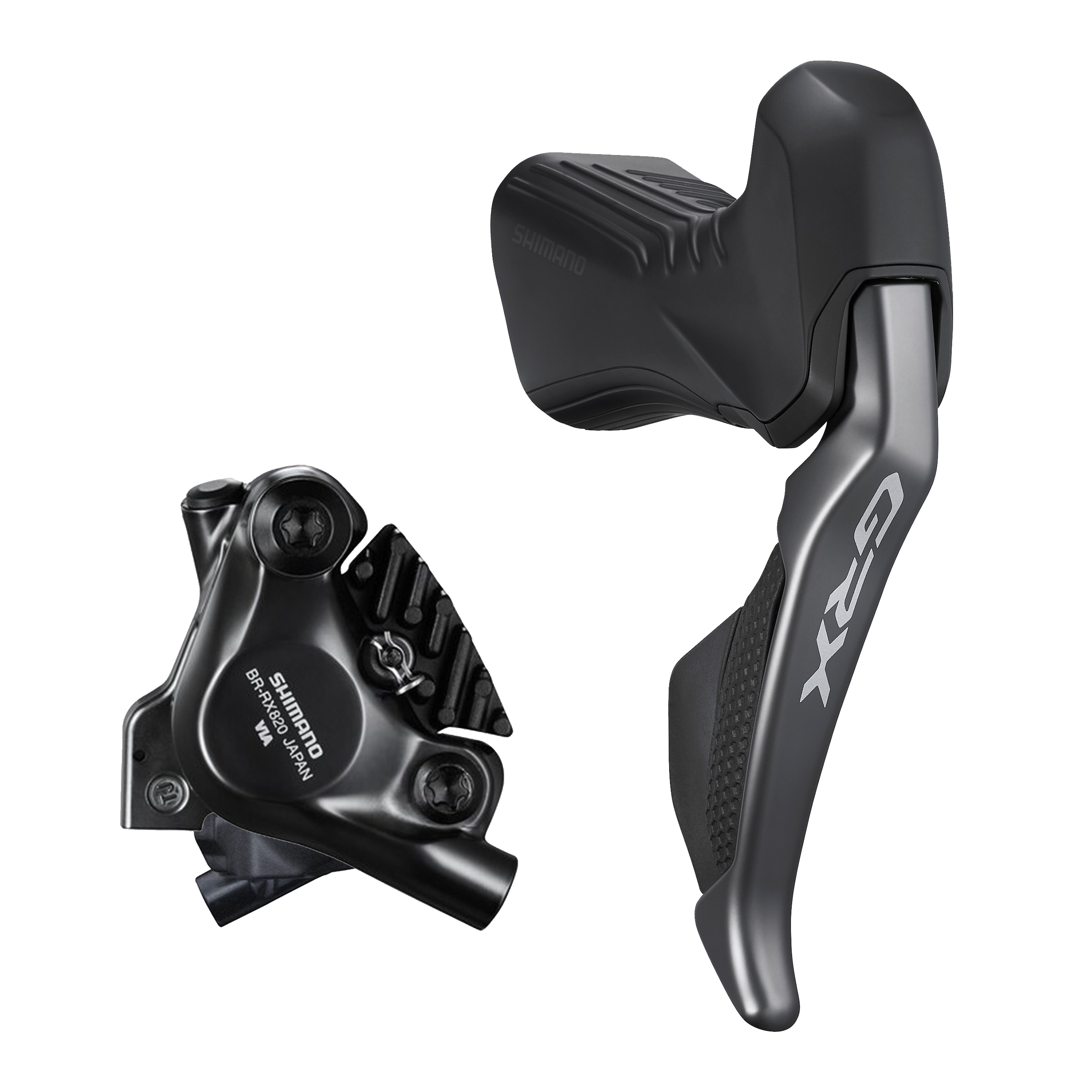 Scheibenbremsen-Set GRX BR-RX820 mit ST-RX815 / Schwarz / hinten, Hebel rechts, 11, 170 cm