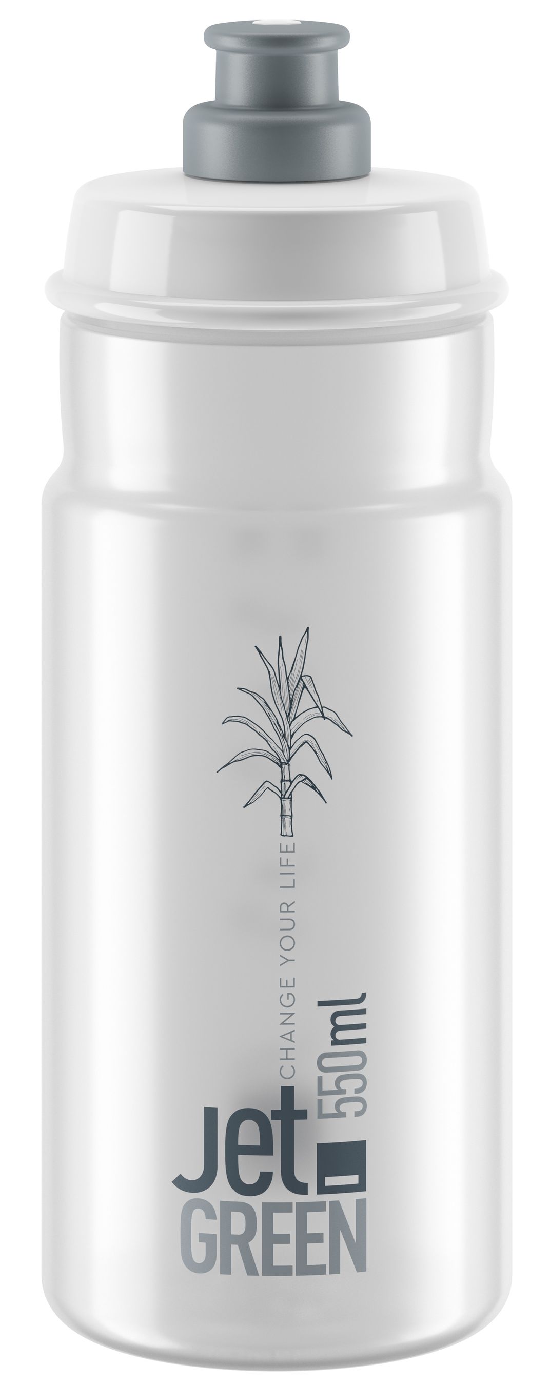 Bidon Jet Green transparent / transparent / 550 ml, 78 g