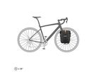 GRAVEL-PACK Taschen (Duo) / black matt / 2 x 14.5l