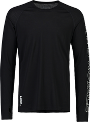 TEMPLE Herren-Merino-Langarmshirt / black / S