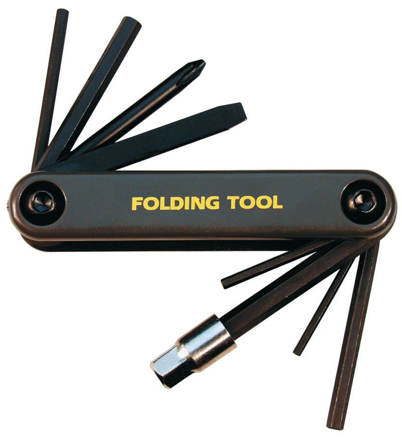 FOLDING TOOL, 9 Funktionen / schwarz / 9 Funktionen