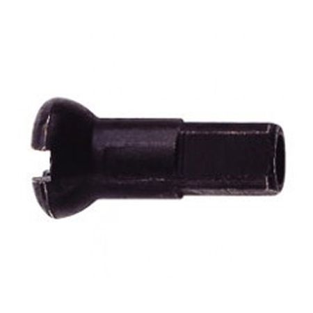 ALU-NIPPEL  2x12mm schwarz / schwarz