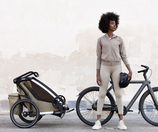 THULE CHARIOT CROSS 2 Gen. 2 Kinderanhänger / alu/faded khaki