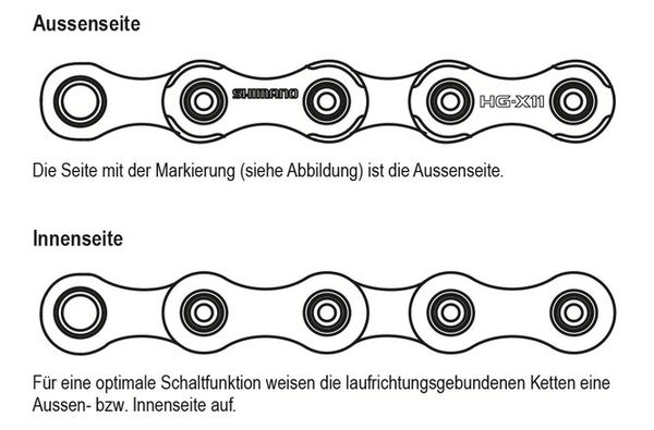 XT / ULTEGRA HG701 SIL-TEC 11fach Kette mit Quick-Link / silber / 11FACH