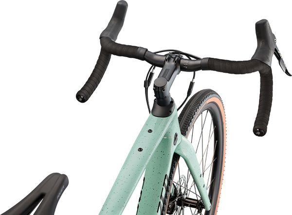 DIVERGE SPORT CARBON Gravelbike / gloss ca white sage oak black chrome clean / 58 CM