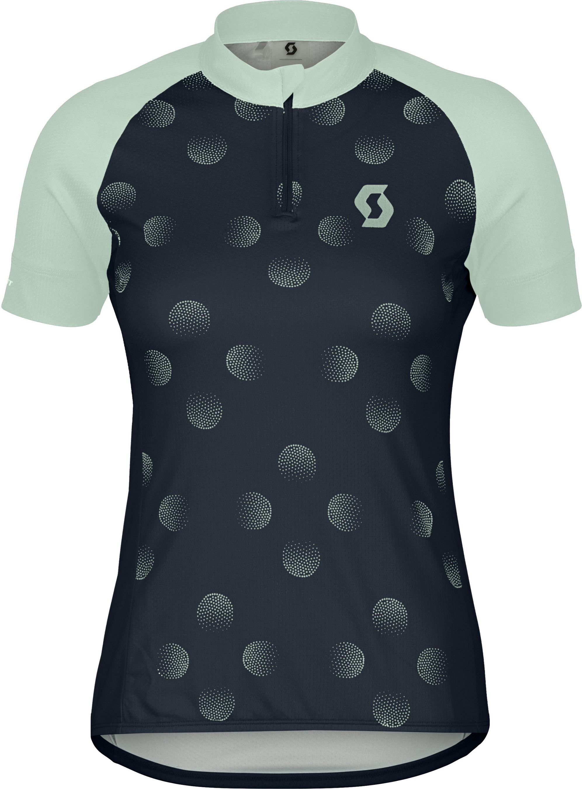 ENDURANCE 30 Damen-Kurzarmtrikot / dark blue/fresh green / M