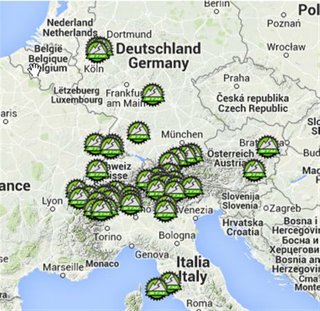 SUPERTRAIL MAPS Bike-Karten Frankreich / NYON/LA DÔLE