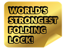 FOLDYLOCK Faltschloss / schwarz / 90cm