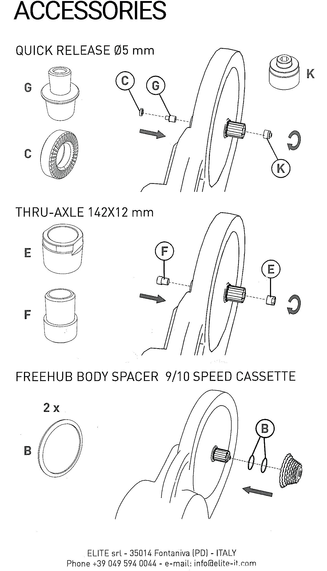 Hometrainer Ersatz Adapterset für Suito und Direto XR