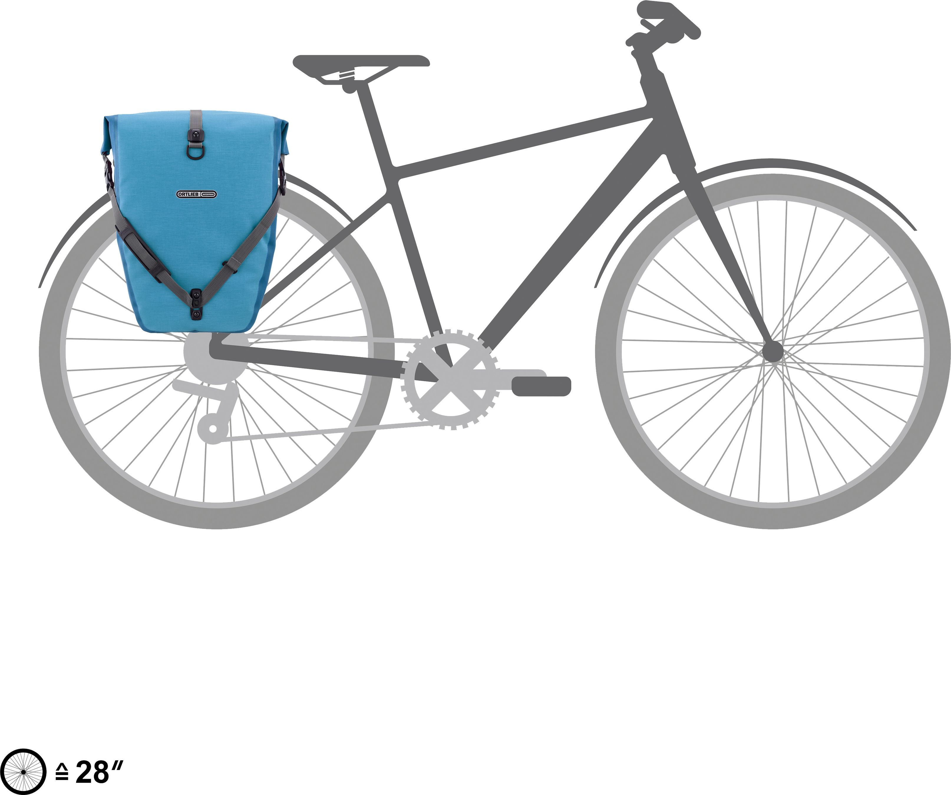 BACK-ROLLER PLUS CR Taschen (Duo) / dusk blue - denim / 2 x 20 L