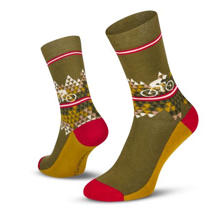 1001 Mountains Socks / forest / 39-42
