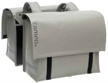 Hinterradtaschen - CAMEO DOUBLE BISONYL Doppeltaschen (Duo), grau von NEWLOOXS